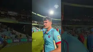 Josh Little Winning reaction