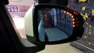 TURN SIGNAL BLUE MIRROR WITH LED FOR HONDA CITY JAZZ AMAZE MOBILIO BR-V (YM-001)