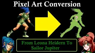 Leona To Sailor Jupiter Supreme Thunder Variant 5th Frame Pixel Art KOF To Arcade Style Not A.I.