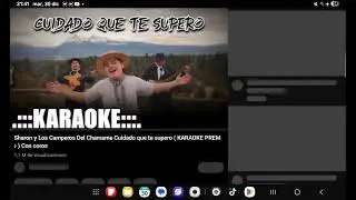 Cantando karaoke con mi prima 