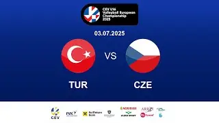 🎥 LIVE • TURKIYE vs CZECH REPUBLIC - CEV U16 Volleyball European Championship 2025