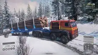 SnowRunner. Review del Azov 64131. Contrato &iexcl;&Aacute;rbol va! en Alaska, Parte 2.