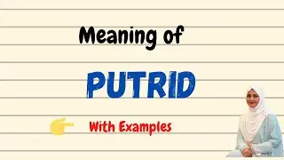 Daily Vocabulary - Putrid Meaning #Shorts