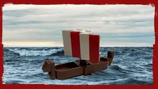 Lego micro scale Viking Longship  / micro build
