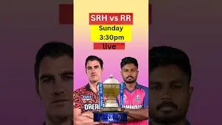 RR vs SRH live 3:30 pm Sunday 🏆🎉🏏 #ipl #shortsfeed #shorts #sunday #rr #srh
