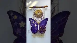 I am Light. Mixed media purple butterfly altar.