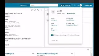 Teamcenter 2512: Review User Settings