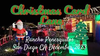 Christmas Card Lane  Rancho Penasquitos San Diego