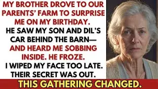 Birthday surprise: my brother came—my son and DIL’s car behind the barn… I was crying