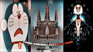 LORD VISHNU ANGKOR WAT TEMPLE 🙏🏻🛕🕉️🚩 - Doraemon Episode Edit || SANATANI STATUS||