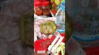 The Biggest June Plum Cutting skills - fruit cutting skills #shorts