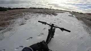 Snow ride on my MTB