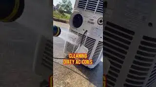 Cleaning Dirty Air Filter &mdash;Portable AC Unit. When in doubt, don&rsquo;t spray the coils.