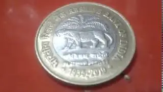 RESERVE BANK OF INDIA 1935 - 2010 PLATINUM JUBILEE 10 RUPEES INDIAN COIN - REVIEW |RARE|UNIQUE|VALUE
