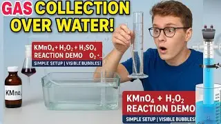 Gas Collection Over Water: Measure the volume of gas produced.Acidified KMnO4 vs hydrogen peroxide