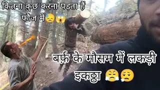 सर्दियों के लिए लकड़ी इकठ्ठा || Indian army survival || by ankit commando || survive vlog 