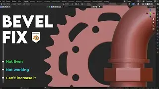 Как исправить 3 проблемы со скосом в Blender 4.5