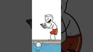 swiming pool Mistake😂 #youtubeshorts #animation #funny #cartoon #comedy