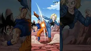 Yamcha and Android 18, who will win? #dragoball #anime #dbheros #shorts