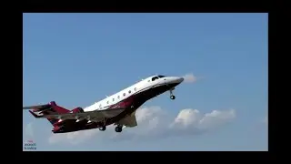Learjet 31/Cessna citation/Embraer Xingu e Legacy 500 Decolagens Com Fonia.