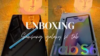 🌛Samsung Galaxy Tab S6 lite + Accessories✨🌸Chill Aesthetic (Unboxing)#digitalnotes #samsung #ytvideo