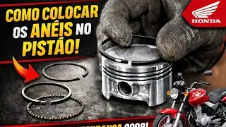 Como montar os anéis no pistão de forma correta