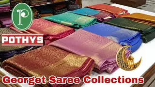 Pothys Oppanakara Street Coimbatore ன் New Geogret Sarees ✨ Online Available 🌹