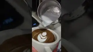 Making latte art without coffee bean & milk #coffee #latteart  #latteartfamily #lelit #mhw-3bomber