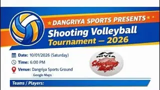 Final kaushik jadav V/S Jayesh ambapardi @Dangariya