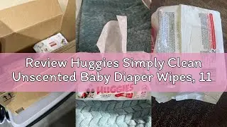Review Huggies Simply Clean Unscented Baby Diaper Wipes, 11 Flip-Top Packs (704 Wipes Total), Packag