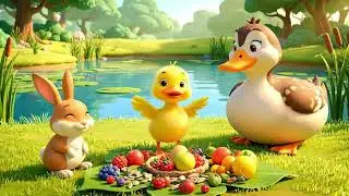 Duck and Bunny by the Lake &ndash; A Peaceful Afternoon