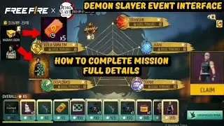Indonesia Server New Demon Slayer Event Interface Full Details 🔥 ff indonesia server new event 🎯