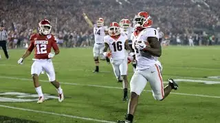 Sony Michel Game Winning TD Run 2018 Rose Bowl Georgia vs Oklahoma (4K60fps)
