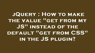 jQuery : How to make the value 