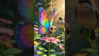 प्रकृति की रंगीन रंगोली... 🦋#bird #cartoon#animation #disney #horror #butifyoucloseyoureyes #nature