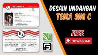 Desain Undangan Bertema SIM C dengan CorelDraw