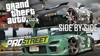 Need For Speed Pro Street Intro Recreated in GTA 5 Side-by-side Comparison!