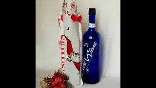Easy Tutorial - Cucire un Portabottiglie natalizio + Cartamodello PDF