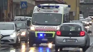 [2 in 1] Ambulanza 1-319 Croce Bianca Imperia + Ambulanza 2-062 Croce Bianca Albenga (SV) in sirena!