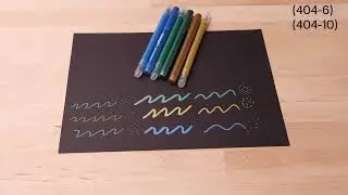 KINGART Metallic Marker Comparison - 404-10 and 404-6
