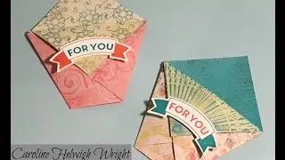 Folded Treat Pouch - Video Tutorial using Cupcakes and Carousels DSP from Stampin' Up