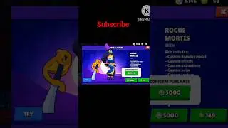 Buying new Rogue mortis skin in brawl stars