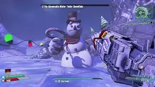 Giant evil snowman