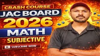 Class 10 Math Crash Course 2026 | JAC Board Complete Maths One Shot | 100% Board Focused