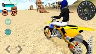 MOTOCROSS BEACH GAME BIKE STUNT RACING - MOTOR RACER Games - ANDROID GAMEPLAY FHD #KIDS