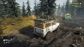 SnowRunner - Cargo recovery with Crane Truck