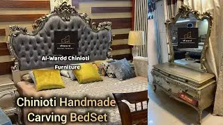 Chinioti Handmade Carving BedSet Design Available On @al-warddchiniotifurniture 03140172737