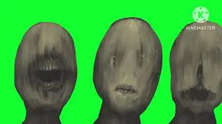 STRAW HEADS AND HUMANOID MAN JUMPSCARES FANMADE TREVOR HENDERSON GREEN SCREEN