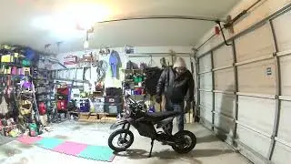 Electric Dirt Bike SKERI EDB000 Walk around garage tour.