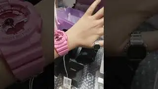 Casio ring CRW001-1 with Barbie G-Shock GMA-S110BE-4A